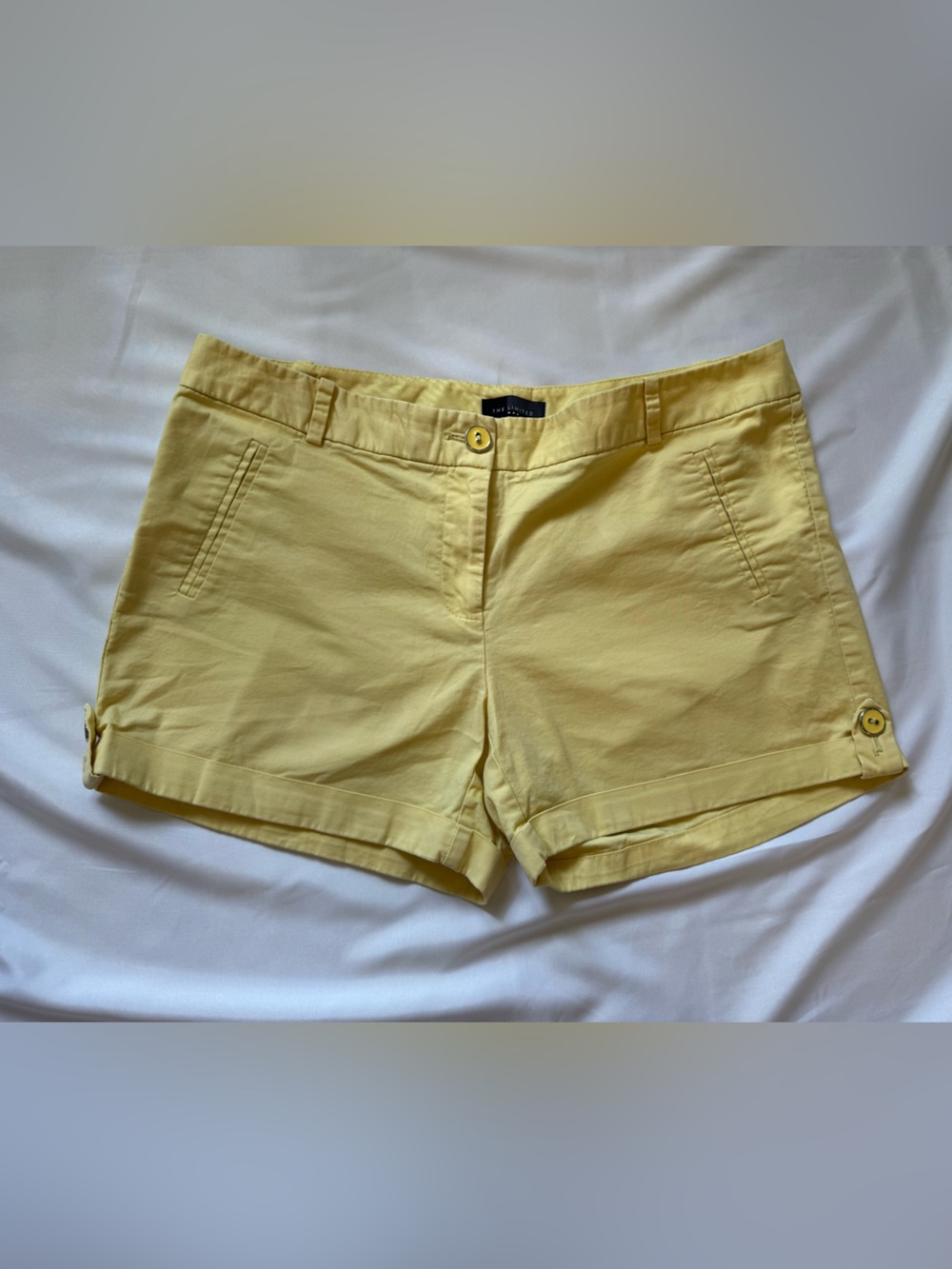 The Limited Light Yellow Tailored Shorts